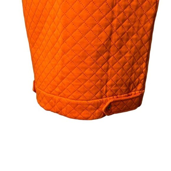 NWOT Clemson UG Apparel Quilted Moto Vest Orange Tigers Logo Size Medium - Picture 7 of 13